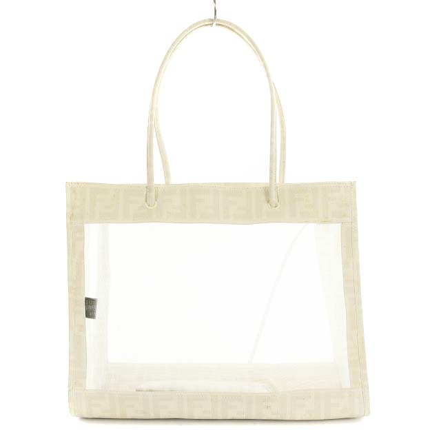 フェンディ FENDI トートバッグ ハンドバッグ ズッカ柄 メッシュ 