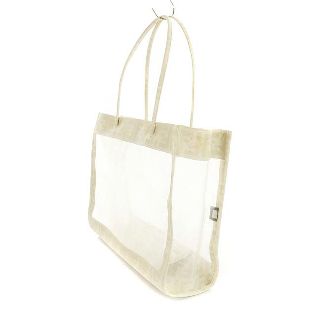 フェンディ FENDI トートバッグ ハンドバッグ ズッカ柄 メッシュ 
