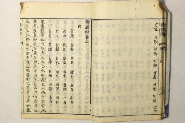 詩語解」大典顕常 出雲寺文次郎 宝暦13年序 上下巻2冊揃｜漢籍 漢文