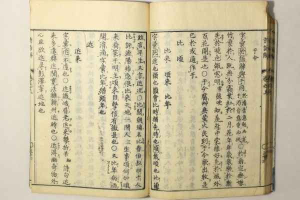 詩語解」大典顕常 出雲寺文次郎 宝暦13年序 上下巻2冊揃｜漢籍 漢文