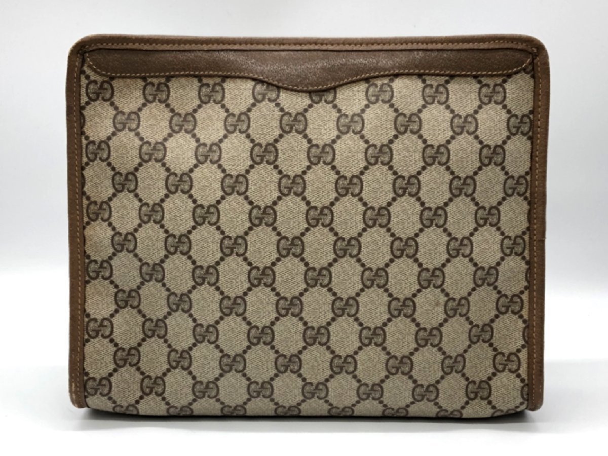 1円～/GUCCI/グッチ/97.01.038/オールドグッチ/GG柄/セカンドバッグ/クラッチバッグ/ポーチ/ヴィンテージ/No20