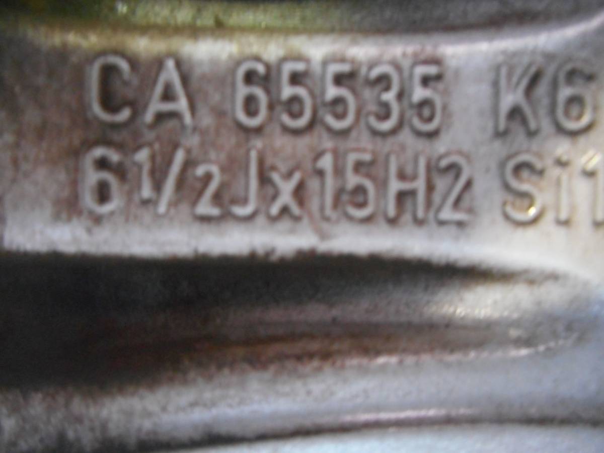 K-0557タイヤ屋195/65R15アルミ付き４本（6.5J 112 5穴 +40)⑲　　本州送料込み 195&frasl;65R15 - 195／65R15 タイヤ、ホイール アルミセット(４本) 価格.com