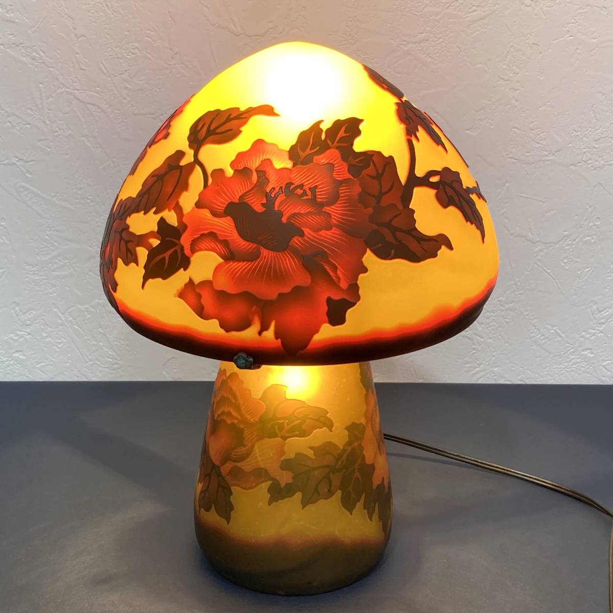 ガレ 電気スタンド AKa5770 エミール・ガレ 電気スタンド 高さ 約35