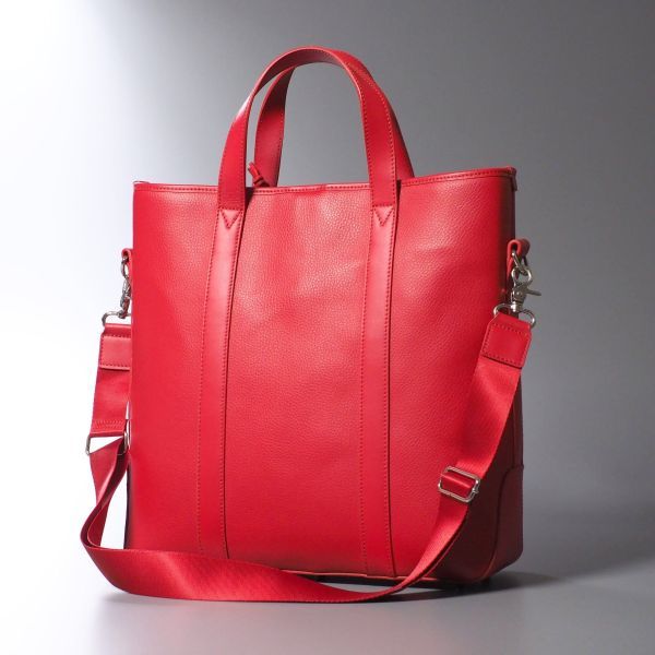 GK4138//*ユキノ フォー ユナイテッドアローズ/YUKINO FOR UNITED ARROWS*2wayレザートートバッグ/ショルダーバッグ/鞄/赤/レッド UNITED for ARROWS ラクマ | ダブルジップ
