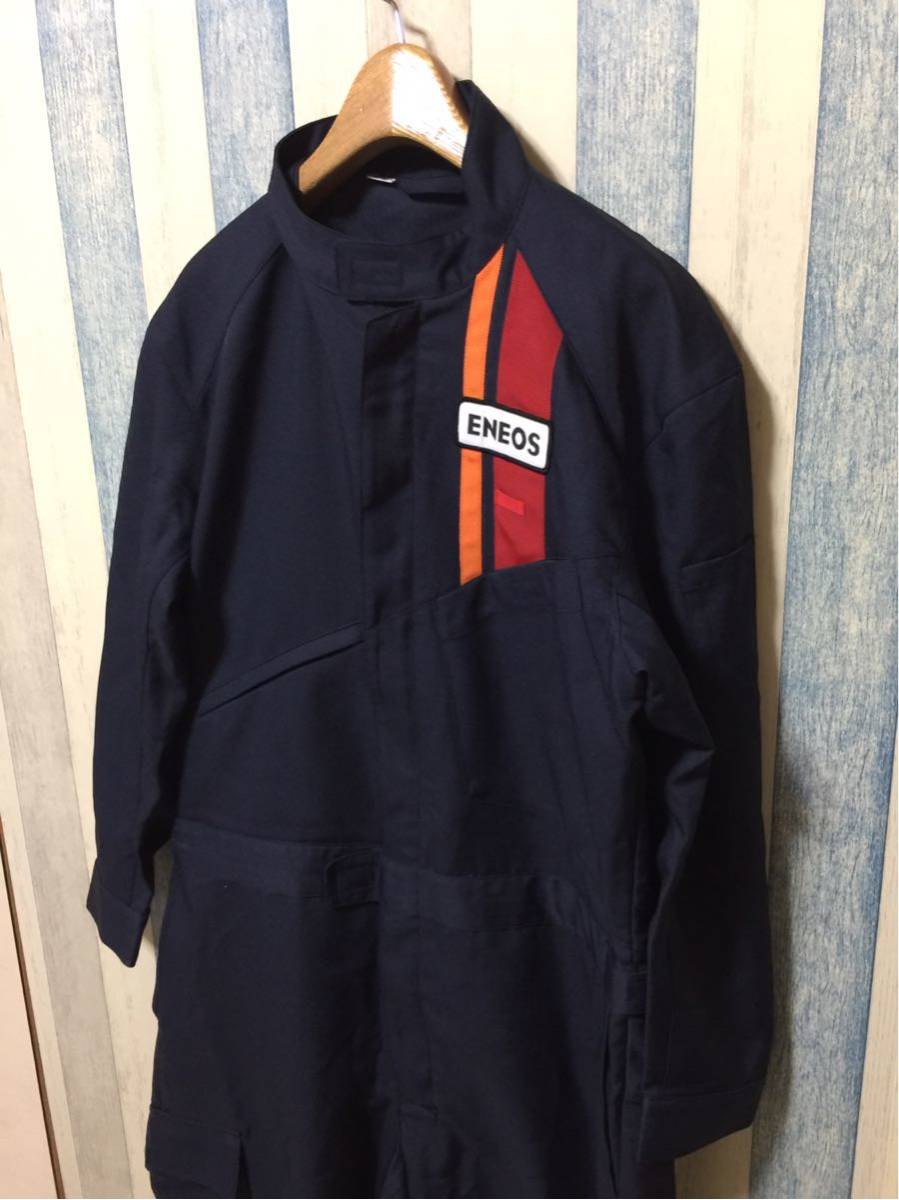 新品未使用/エネオス つなぎ LL ネイビー系 ENEOS 作業服 作業着 仕事