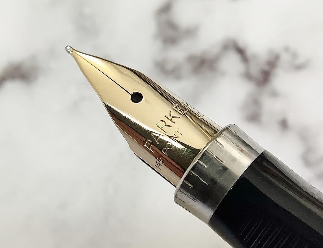 美品】 パーカー 万年筆 シズレ PARKER75 スターリングシルバー製 格子