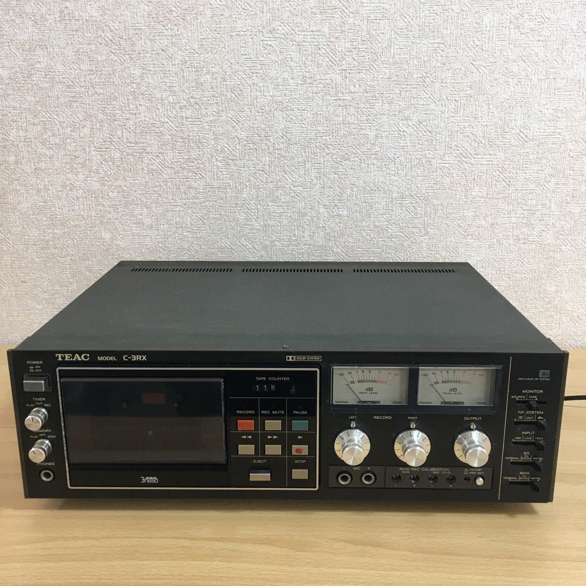 1円スタート TEAC ティアック C-3RX カセットデッキ オーディオ機器 音響機器 4 カ 94 TEAC C-3RX ティアック Deck Cassette ☆ジャンク