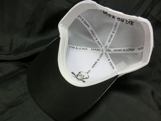 ☆未使用☆MARK & LONA マークアンドロナ スカル３D刺繍ロゴ メッシュキャップ 白☆_4