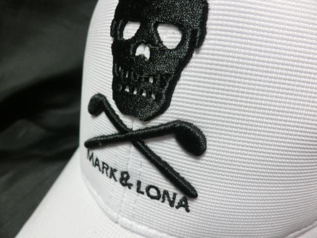 ☆未使用☆MARK & LONA マークアンドロナ スカル３D刺繍ロゴ メッシュキャップ 白☆_6