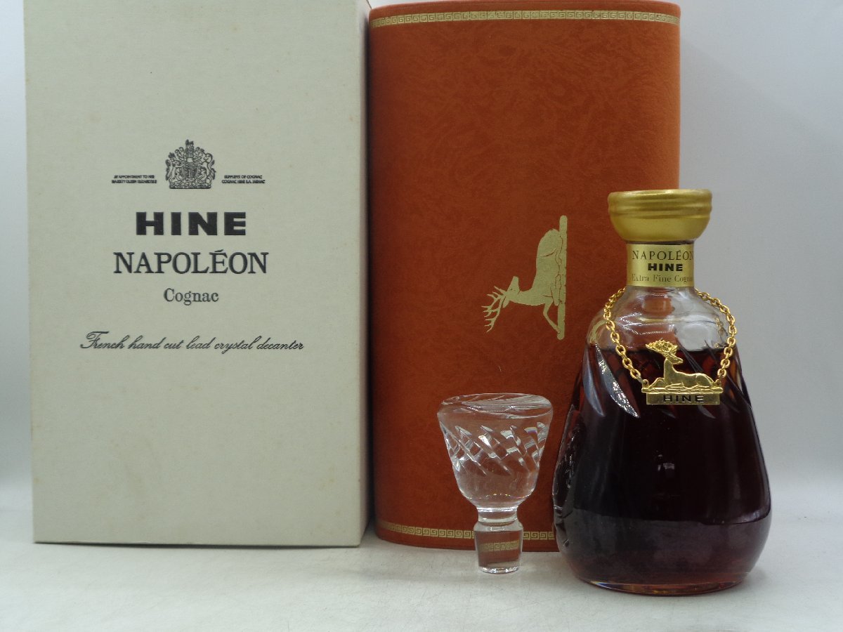 HINE ハイン COGNAC NAPOLEON 古酒 凱旋門 リモージュ 陶器ボトル 元箱