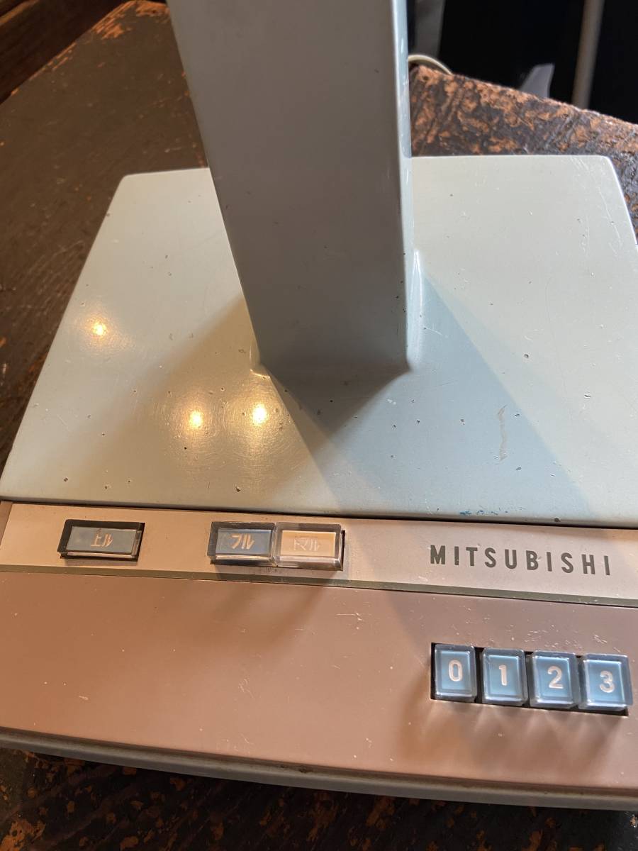 昭和レトロ MITSUBISHI 三菱 ミツビシ 3枚羽根 扇風機 RM-35B 実働品