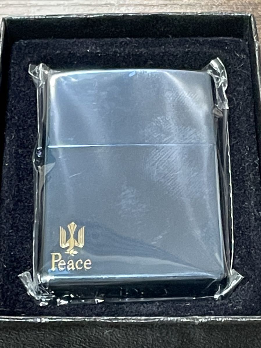 zippo Peace ブルーチタン 希少 刻印 限定品 たばこメーカー 2007年製