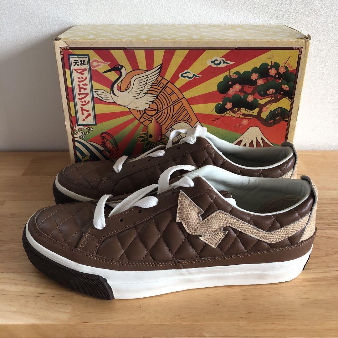 箱付き Mad Foot マッドフット Mad Bace Low スニーカー レザーデッキシューズ 28 0cm 売買されたオークション情報 Yahooの商品情報をアーカイブ公開 オークファン Aucfan Com