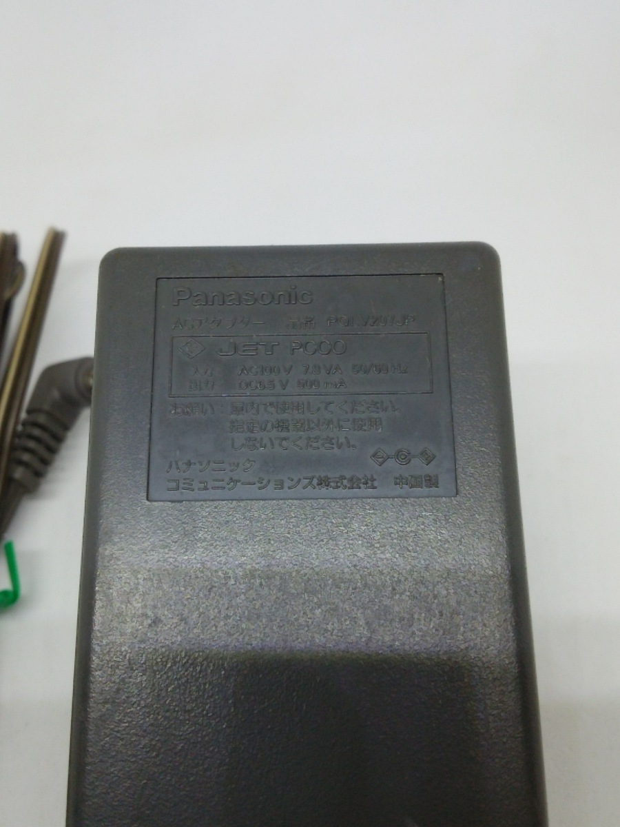 ☆W9636AC☆Panasonic【ACアダプタ☆PQLV207JP☆DC6.5V 500mA】(外径：約4.9mm/内径：約1.5mm) 即決/保証付_2