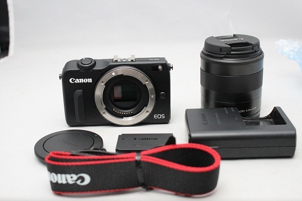 格安，SALE 良品 キヤノン CANON EOS M2 ブラック ミラーレス一眼 18-55 レンズセット(キヤノン)｜売買されたオークション情報、yahooの商品情報をアーカイブ公開 - オークファン キヤノン