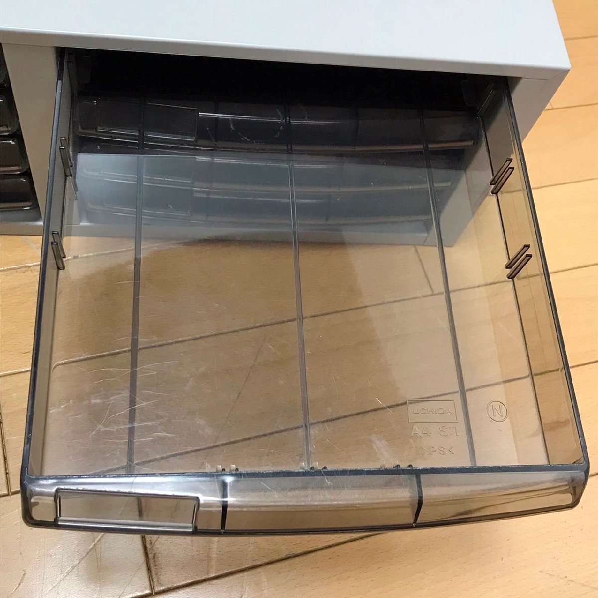 送料無料】 UCHIDA 内田洋行 スチールラック レターケース 3連4段 書類 