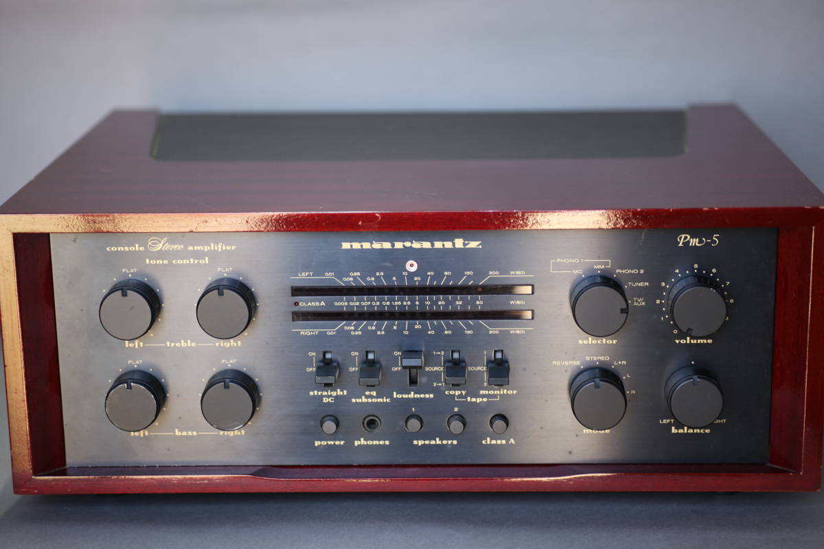 Marantz PM-5 プリメインアンプ　黒パネル PM-5 プリメインアンプ Marantz marantz Pm-5 PM－5