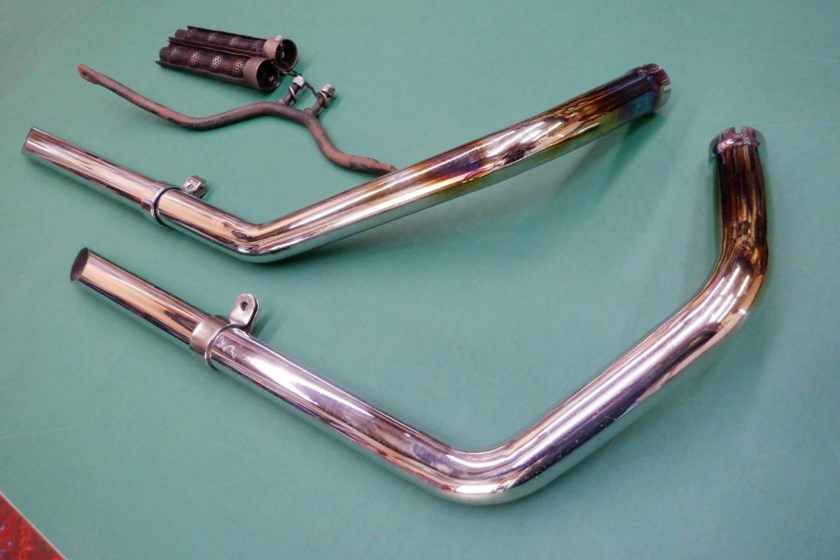 アイアン 1-3/4ドラックパイプマフラー（Kフレーム・ショベル スポーツ