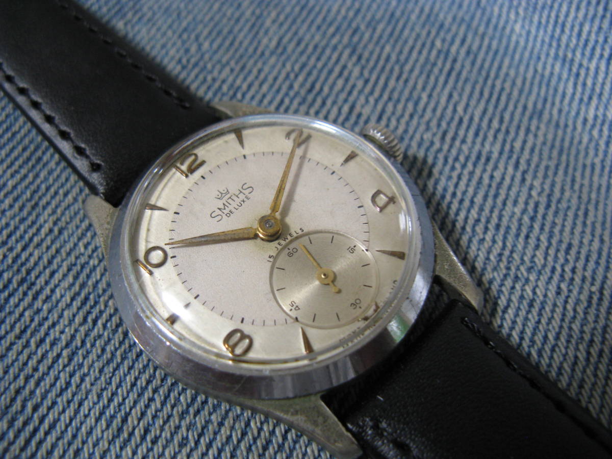 SMITHS 1954年製 SMITHS DELUXE スミス デラックス デュオトーン文字盤 