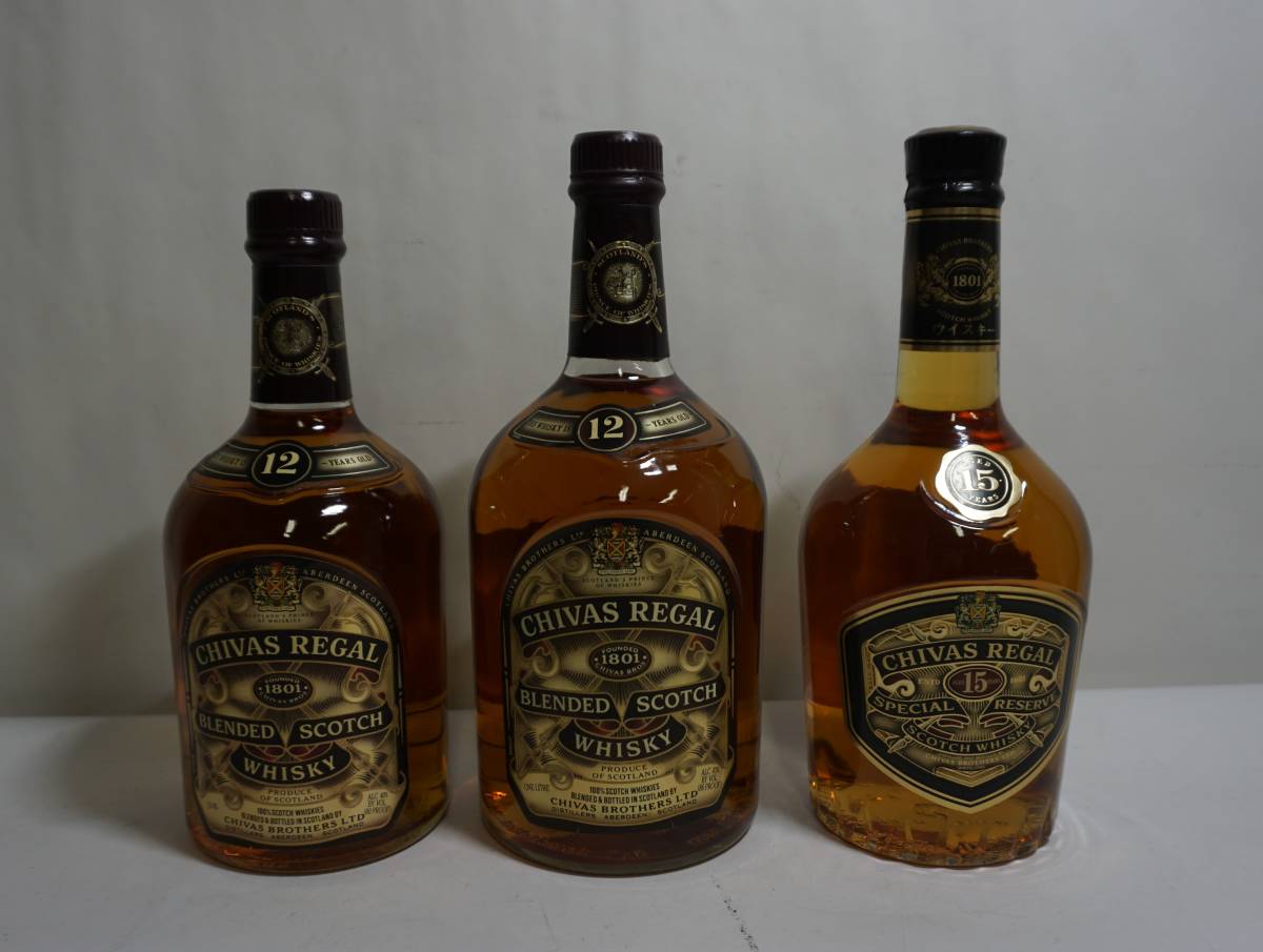 未開栓】シーバスリーガル 3本セット シーバスリーガル 12年 3本セット 3本