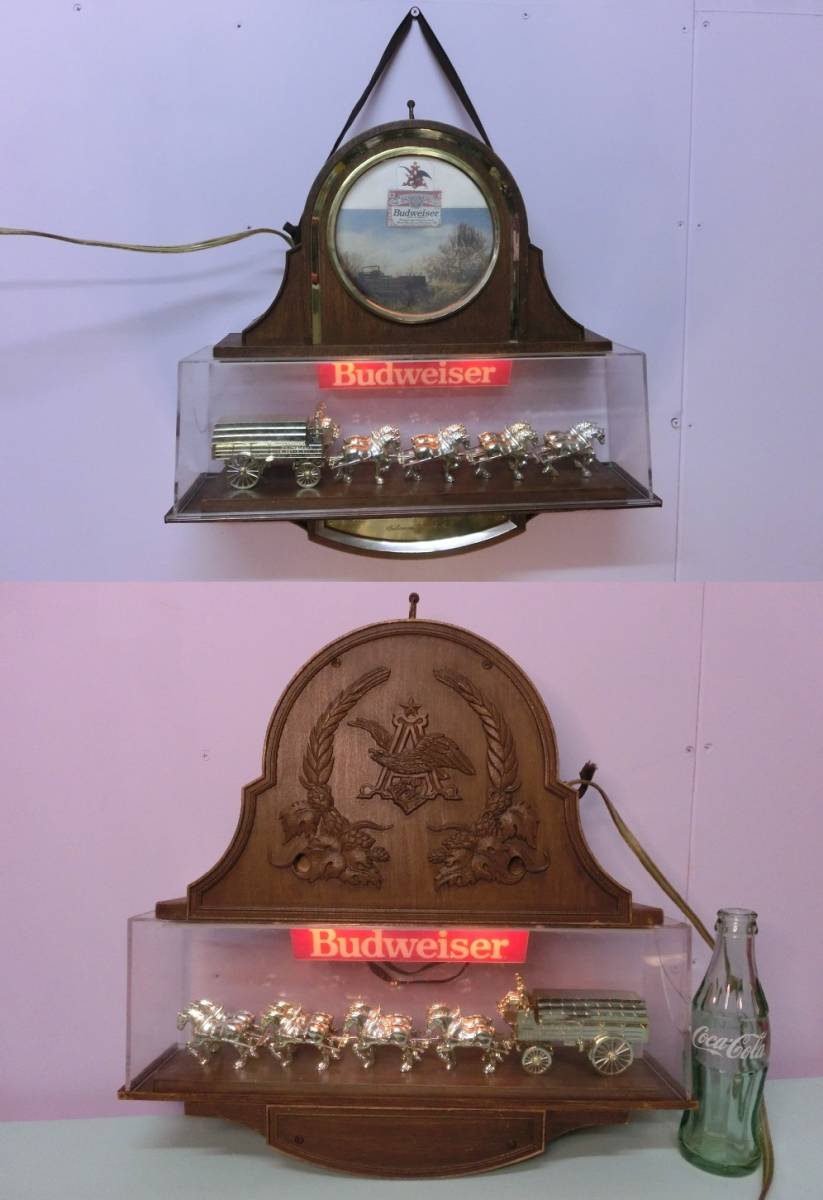 Budweiser BEER バドワイザー ビール 電光サイン看板 ビンテージ 店頭 