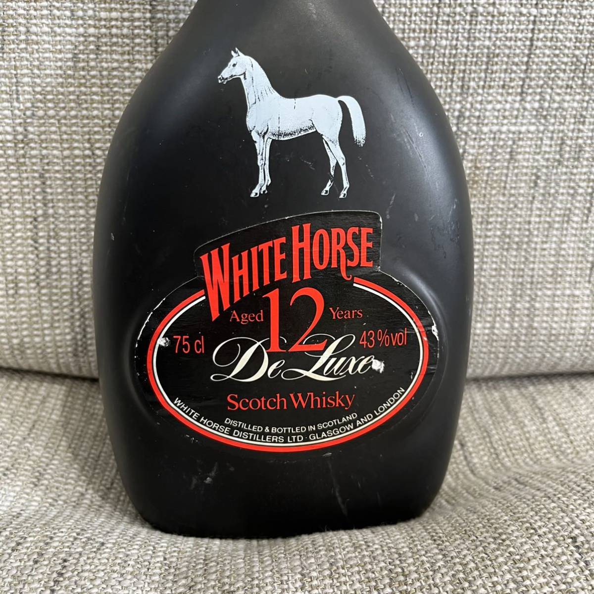 未開栓！】WHITE HORSE ホワイトホース 12年 DE LUXE デラックス