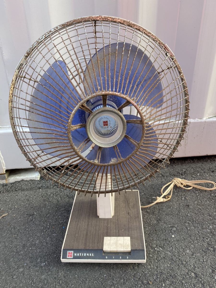 冷暖房・空調 【昭和レトロ】 ナショナル ELECTRIC 扇風機 30GB