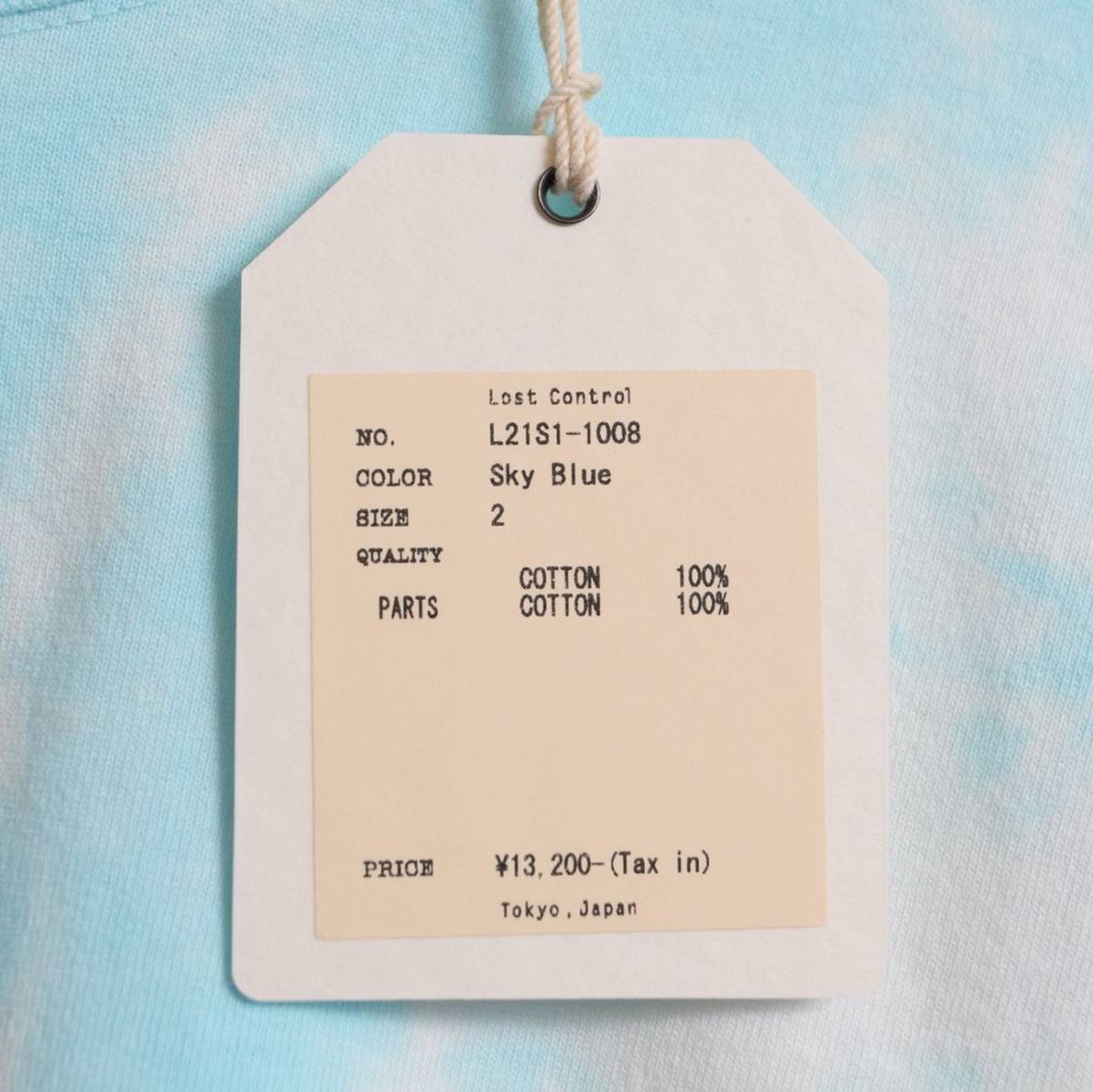 新品◇21SS LOSTCONTROL ロストコントロール UNEVEN DYEING LS TEE 