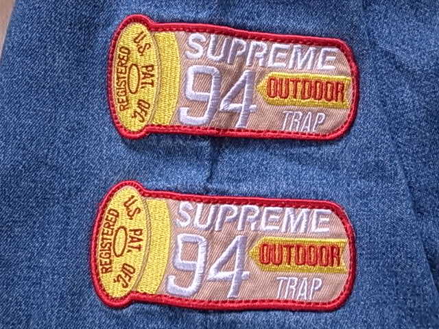 ☆ 21SS SUPREME シュプリーム Patches Denim Baseball Jersey