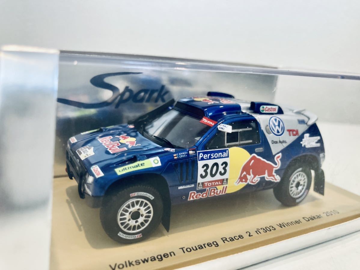 赤字超特価，高品質 1/43 Spark フォルクスワーゲン トワレグ Race 2 #303 C.サインツ Winner Dakar 2010(レーシングカー)｜売買されたオークション情報、yahooの商品情報をアーカイブ公開 - オークファン レーシングカー