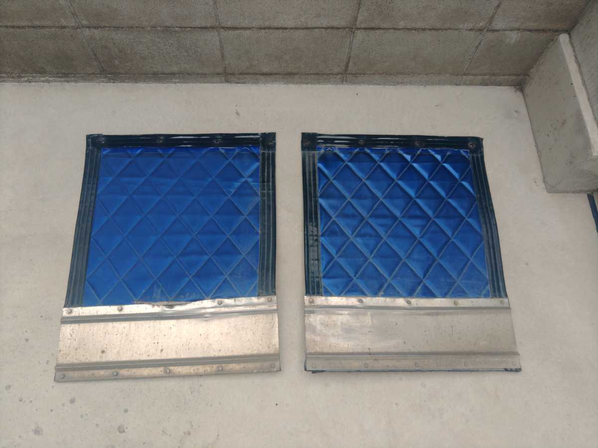 2枚セット】トラック 泥除け 60cm×75cm ブラック×ブルー 2枚セット】トラック 泥除け 60cm×75cm ブラック×ブルー