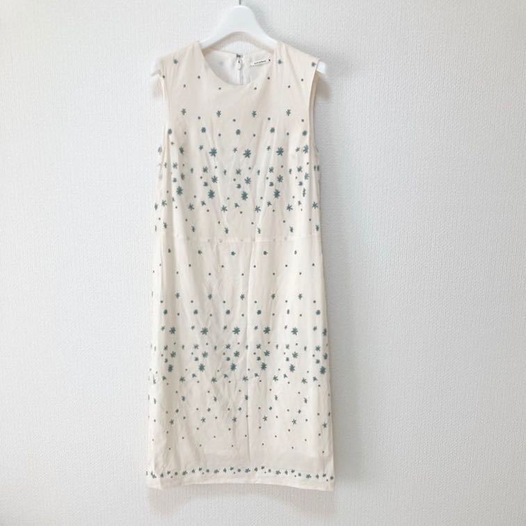 mina perhonen hoshi hana 星 刺繍 シルク リネン ノースリーブ  