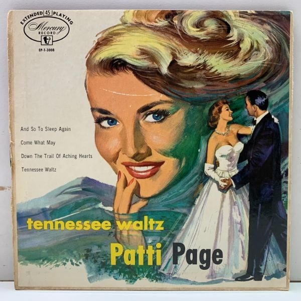 レア 45回転 原盤 EP 米オリジナル PATTI PAGE Tennessee Waltz ('52