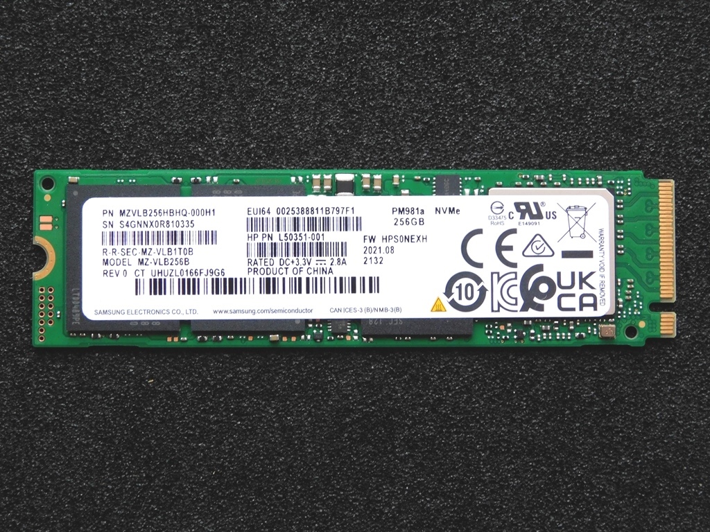 【超激得，セール】 SAMSUNG M.2 NVMe SSD 256GB 48時間 / 90回 MZVLB256HBHQ-000H1 簡易 み ＜管理：SAM-NVMe256-2＞(256GB～)｜売買されたオークション情報、yahooの商品情報をアーカイブ公開 - オークファン 256GB～