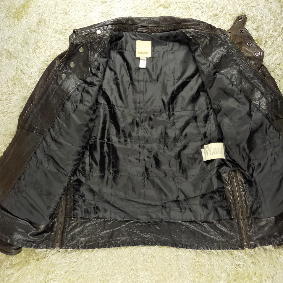 超肉厚!ディーゼル【無骨の極み】DIESEL レザージャケット M-65