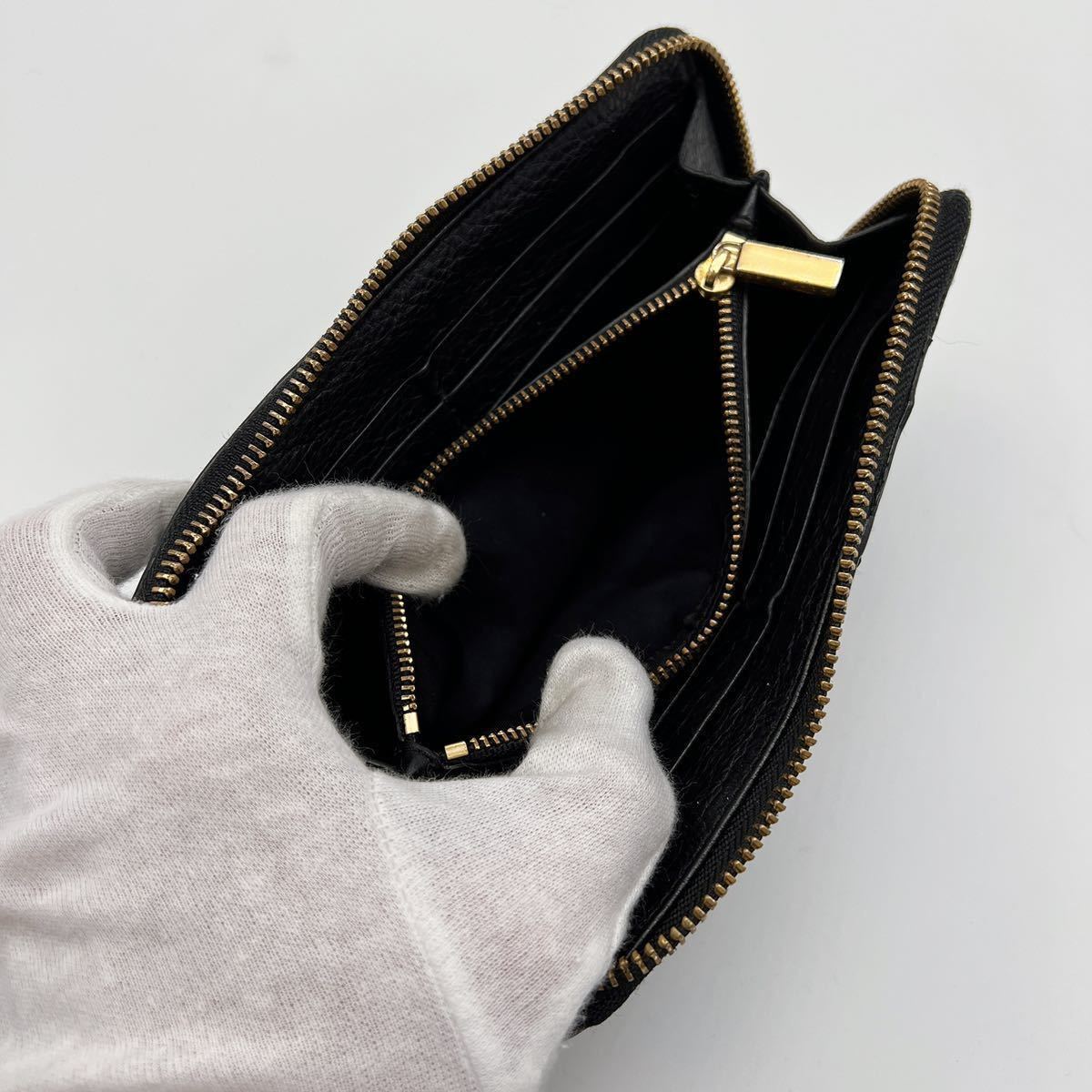 1円スタート 極 トリーバーチ Tory Burch 長財布 ロングウォレット ラウンドファスナー メンズ レディース レザー ブラック トリーバーチ 売買されたオークション情報 Yahooの商品情報をアーカイブ公開 オークファン Aucfan Com