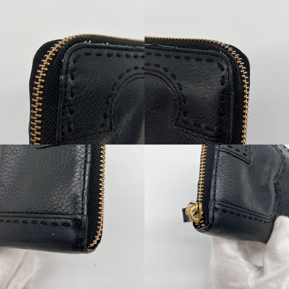 1円スタート 極 トリーバーチ Tory Burch 長財布 ロングウォレット ラウンドファスナー メンズ レディース レザー ブラック トリーバーチ 売買されたオークション情報 Yahooの商品情報をアーカイブ公開 オークファン Aucfan Com