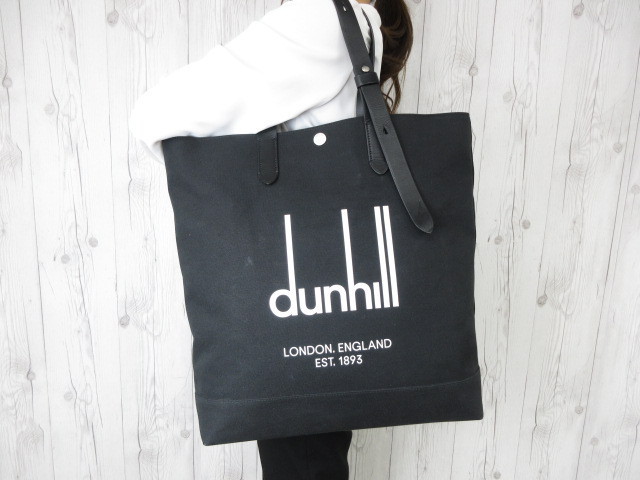 Dunhillメンズトートバッグ本革黒 美品