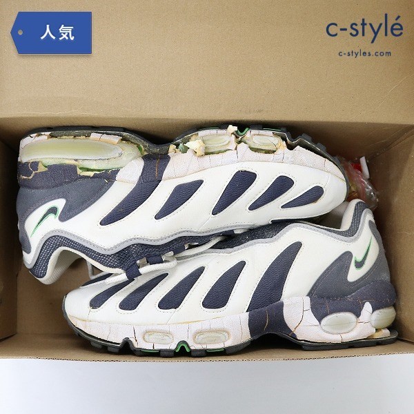 A055b [ジャンク品] NIKE ナイキ AIR MAX 96 WHITE/OBSIDIAN-SCREAM GREEN 104071 141 加水分解品 | スニーカー G