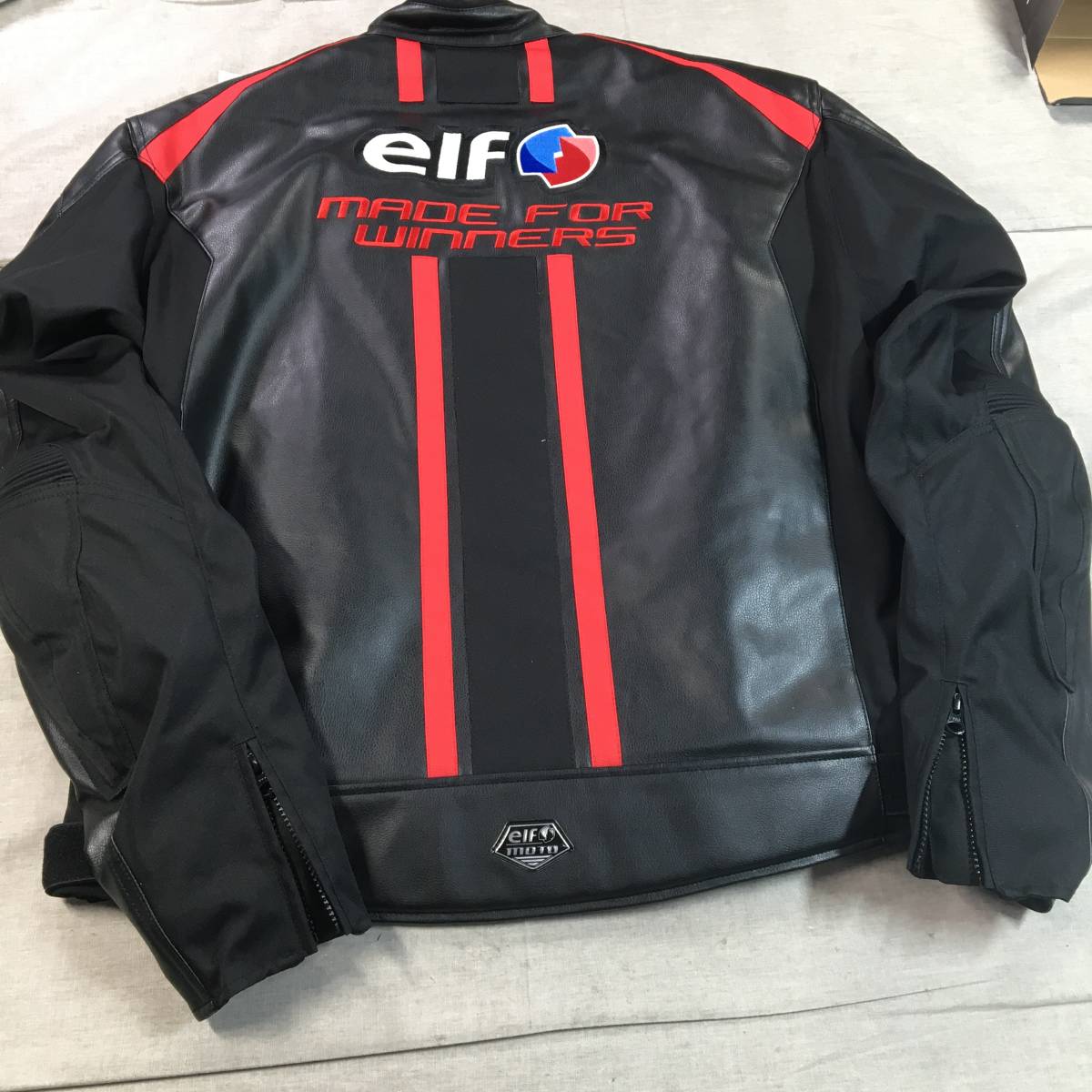 未使用 エルフ(Elf) バイク用ジャケット エヴォルツィオーネPUレザー
