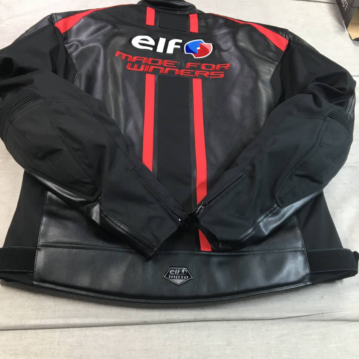 未使用 エルフ(Elf) バイク用ジャケット エヴォルツィオーネPUレザー