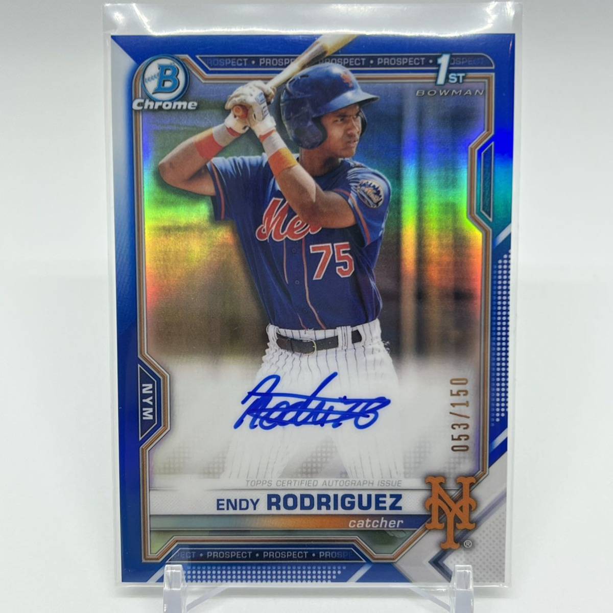 Blue Rodriguez 0 Endy Refractor Chrome Topps | eBay RC Auto ⁄150 
