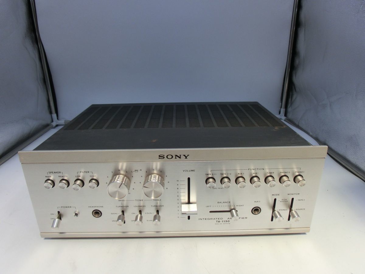 T【せ-59】【160サイズ】SONY ソニー TA-1150 プリメインアンプ/※通電