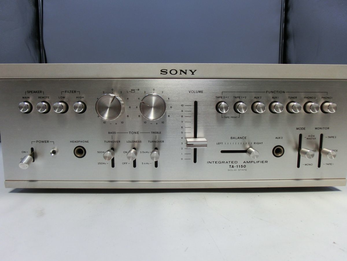 T【せ-59】【160サイズ】SONY ソニー TA-1150 プリメインアンプ/※通電