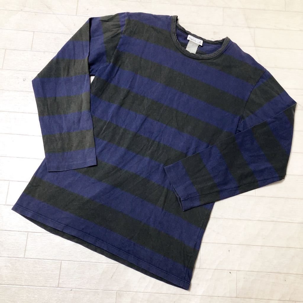 2641☆ agnes b. アニエスベー 長袖 Tシャツ ロンT ボーダー 3 メンズ