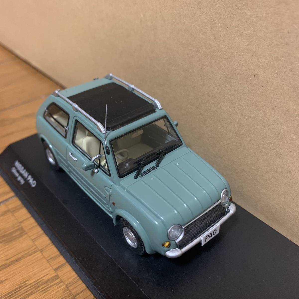 Kyosho 1/43 NISSAN PAO Canvas Top Olive gray / Green パオ 未開封京
