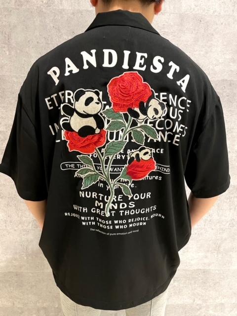  PANDIESTA JAPAN PDJ パンダ 熊猫 オープンカラー BIG シャツ 薔薇 パンディエスタ ジャパン 黒 XL(XLサイズ以上)｜売買されたオークション情報、yahooの商品情報をアーカイブ公開 - オークファン 半袖シャツ一般