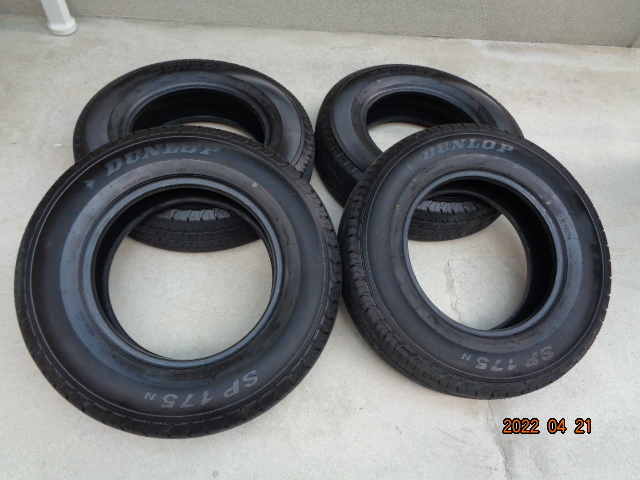 21年製 195/80R15 107/105N LT ◇ダンロップ SP175N◇ 4本 走行4000km  