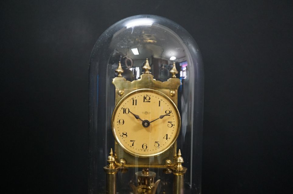 c42 ドイツ製 キンツレ KIENZLE ガラスドーム 回転振り子 ゼンマイ式