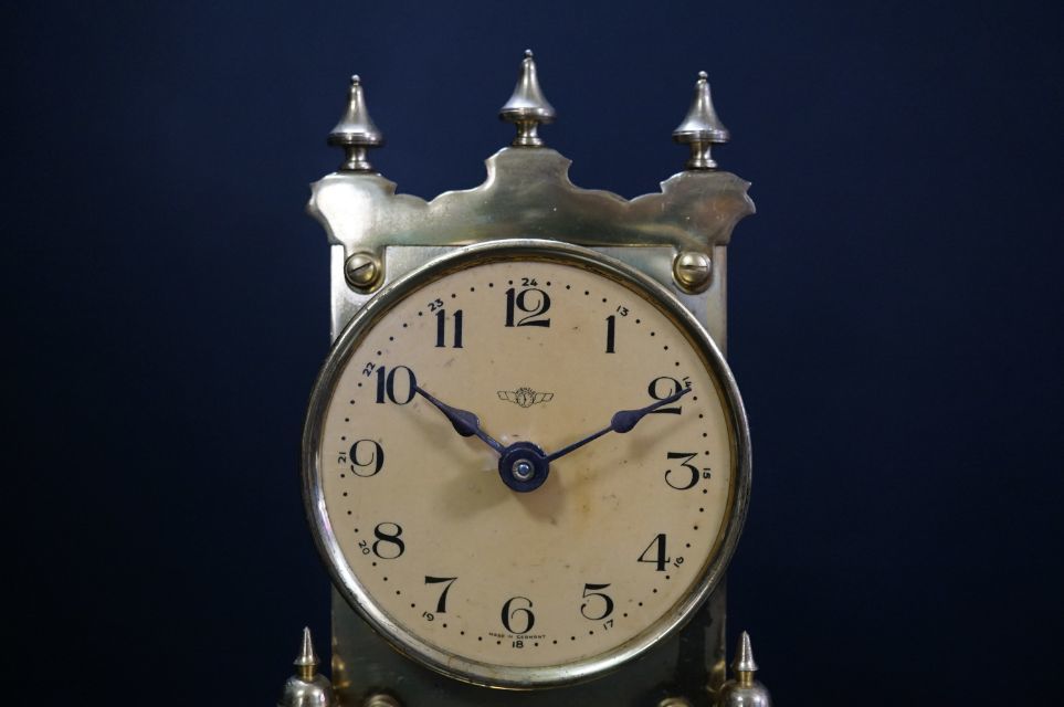 c42 ドイツ製 キンツレ KIENZLE ガラスドーム 回転振り子 ゼンマイ式